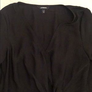 Express Aline black dress